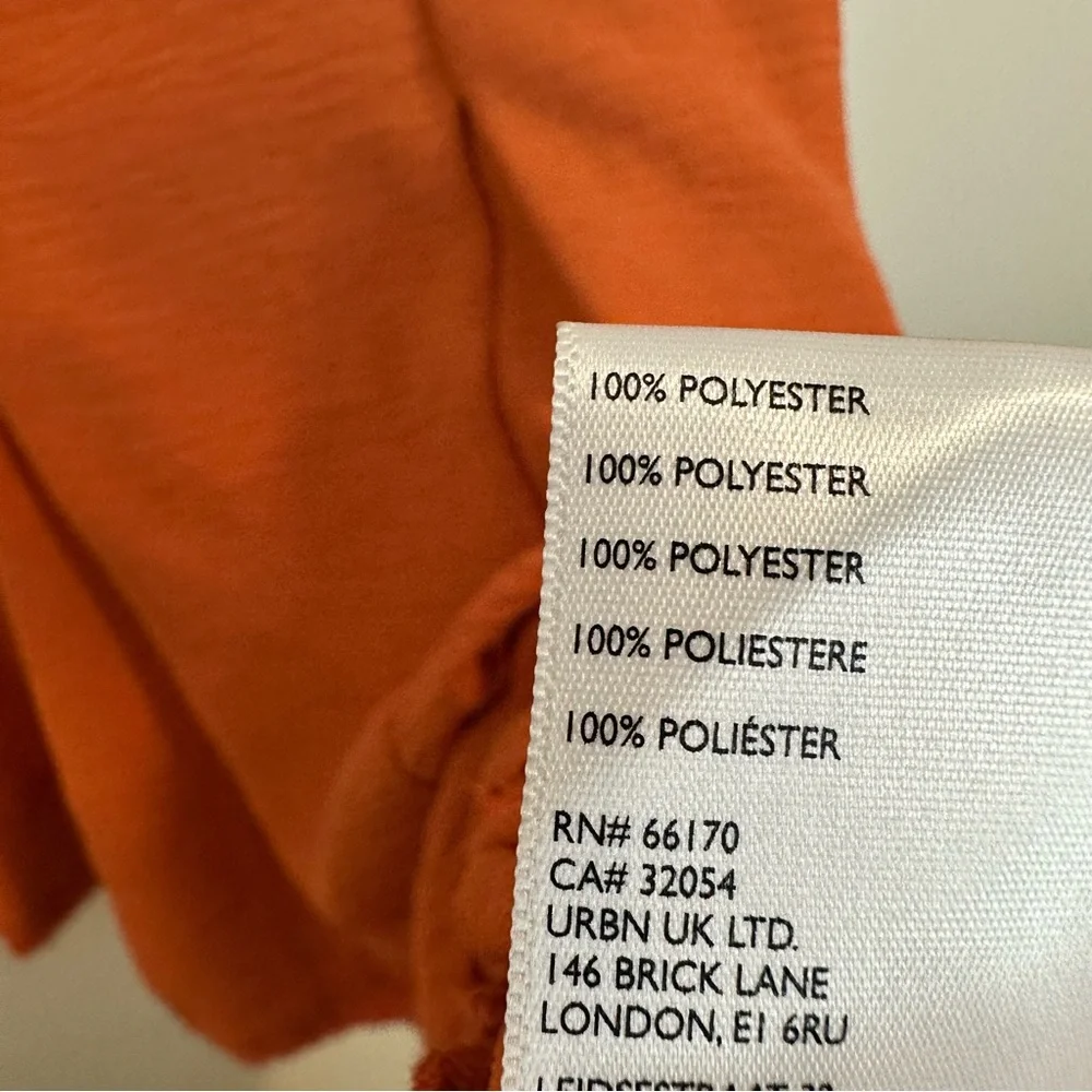 Kimchi Blue Women’s Blair Orange Mini Dress Size M NWOT - Picture 12 of 13